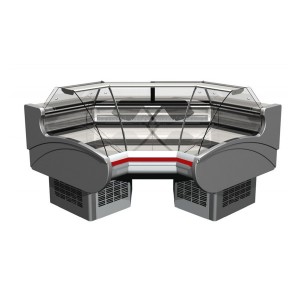 Витрина холодильная Эллада УВ 90 б/у (с подтоварником) (2360x1305x1190) ICEBERG