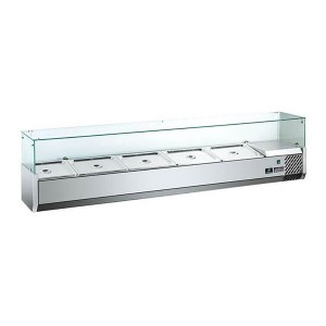 Витрина холодильная HKN-VRX1400/330 (1400x335x435) HURAKAN