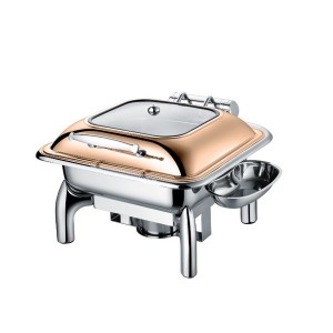 Чафинг-диш CP-CHD017RG (розовое золото) (450x475x425) CRAZY PAN